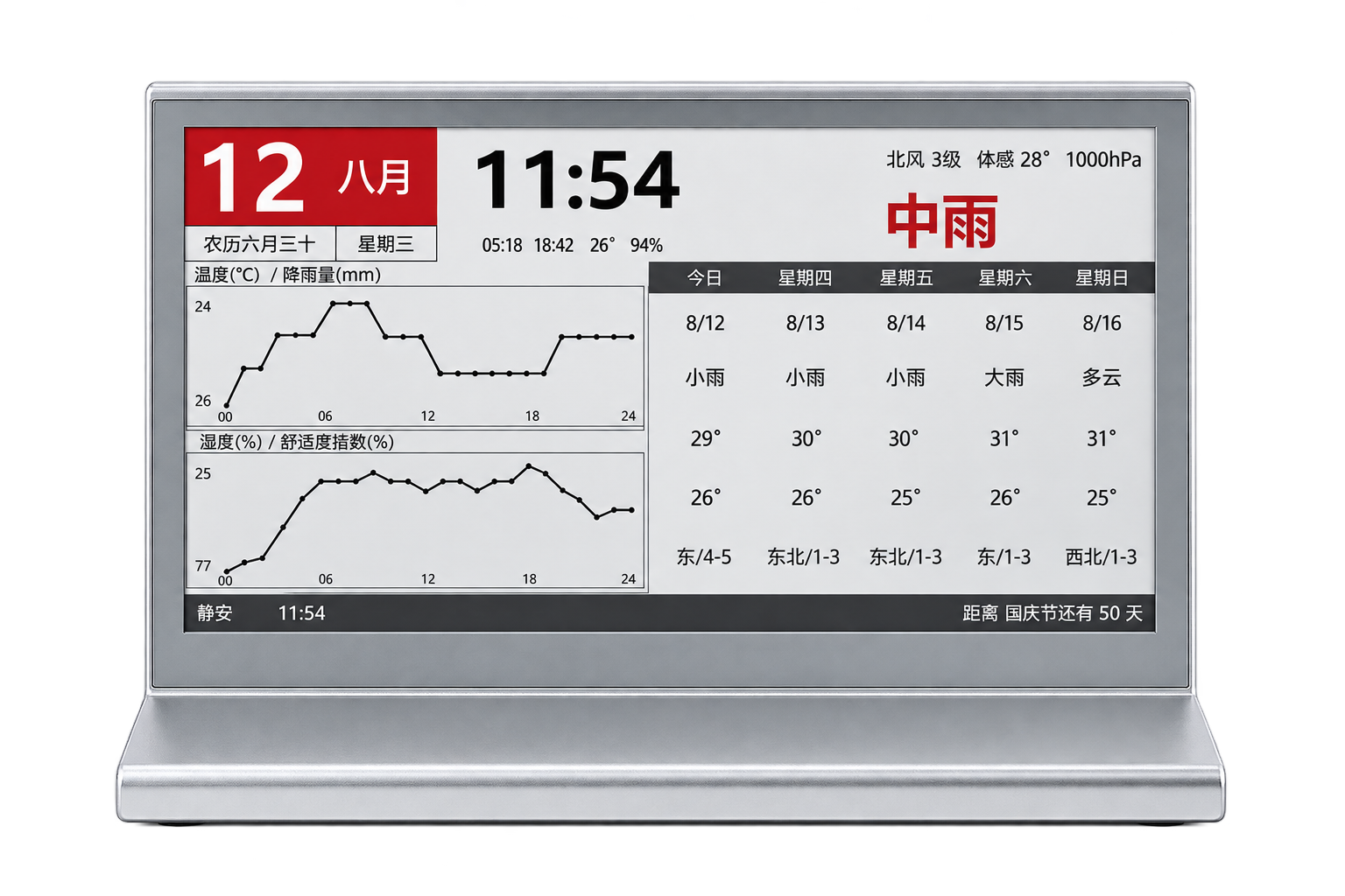 DT200-B-4C DeskSign T型